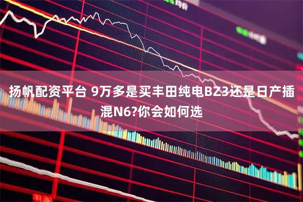 扬帆配资平台 9万多是买丰田纯电BZ3还是日产插混N6?你会如何选